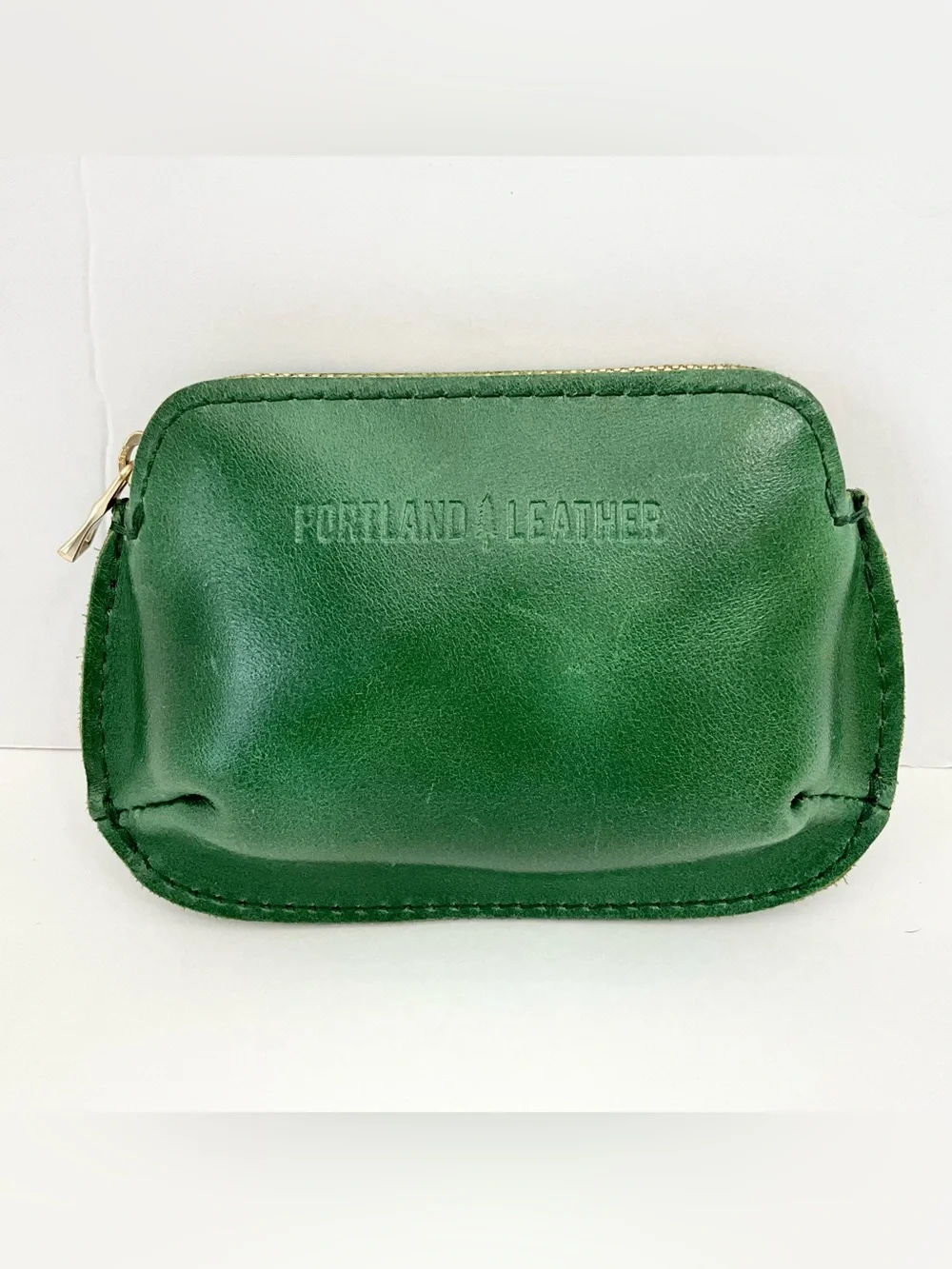 Portland Leather Small Pinch Pouch in Cowboy Mint